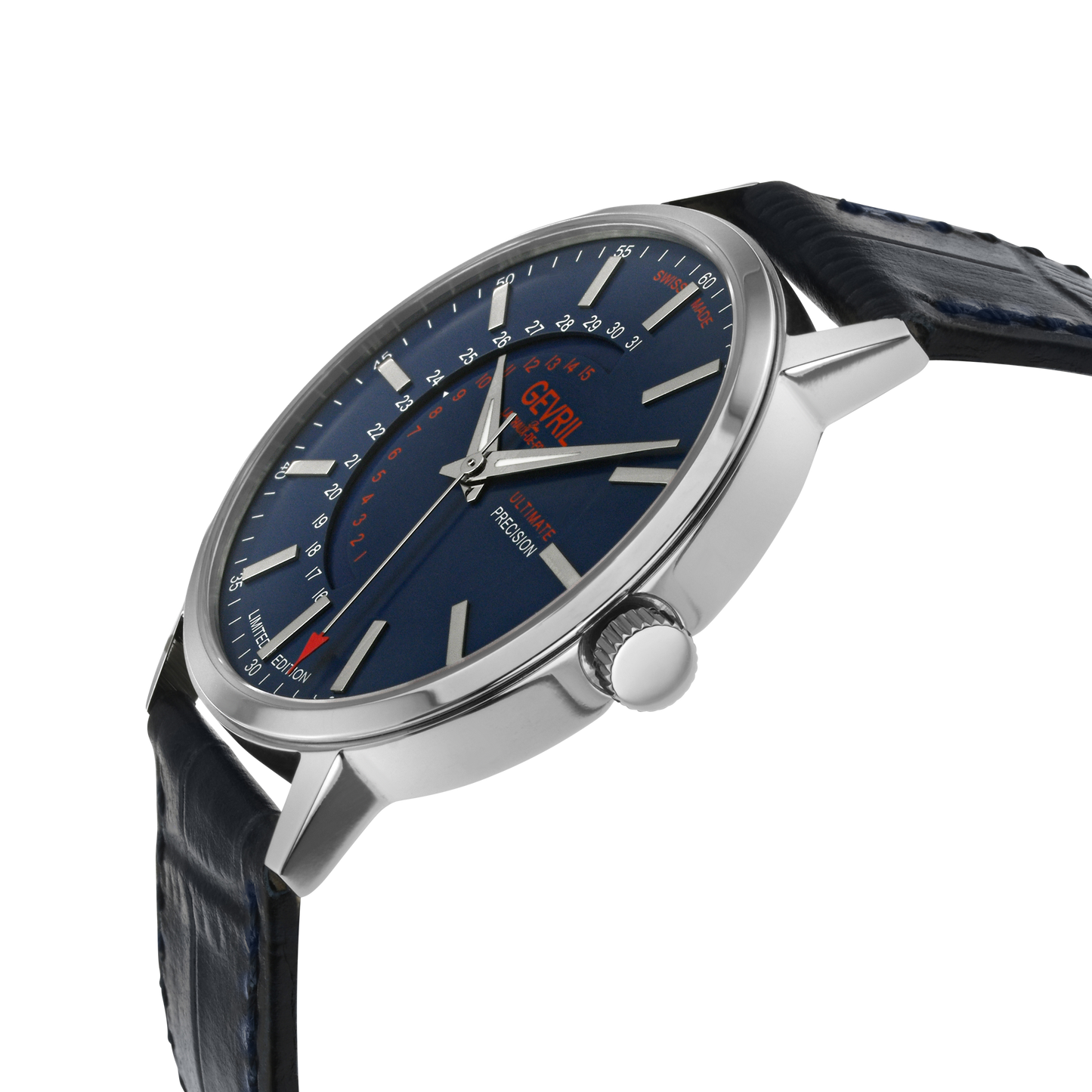 Gevril-Luxury-Swiss-Watches-Gevril Guggenheim Ultra Thin 3.6mm Automatic-