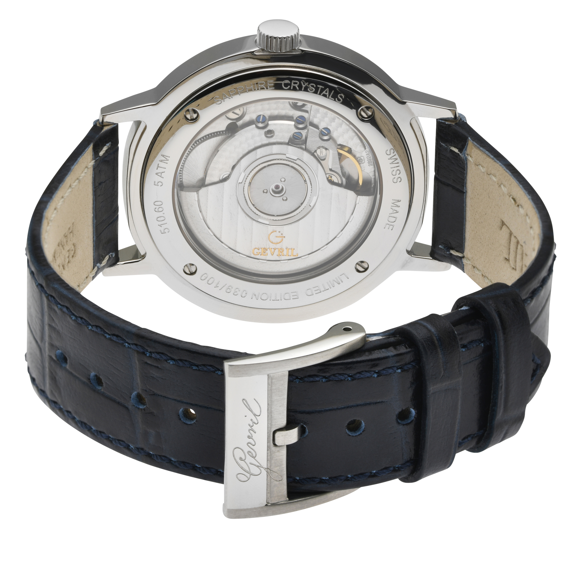 Gevril-Luxury-Swiss-Watches-Gevril Guggenheim Ultra Thin 3.6mm Automatic-