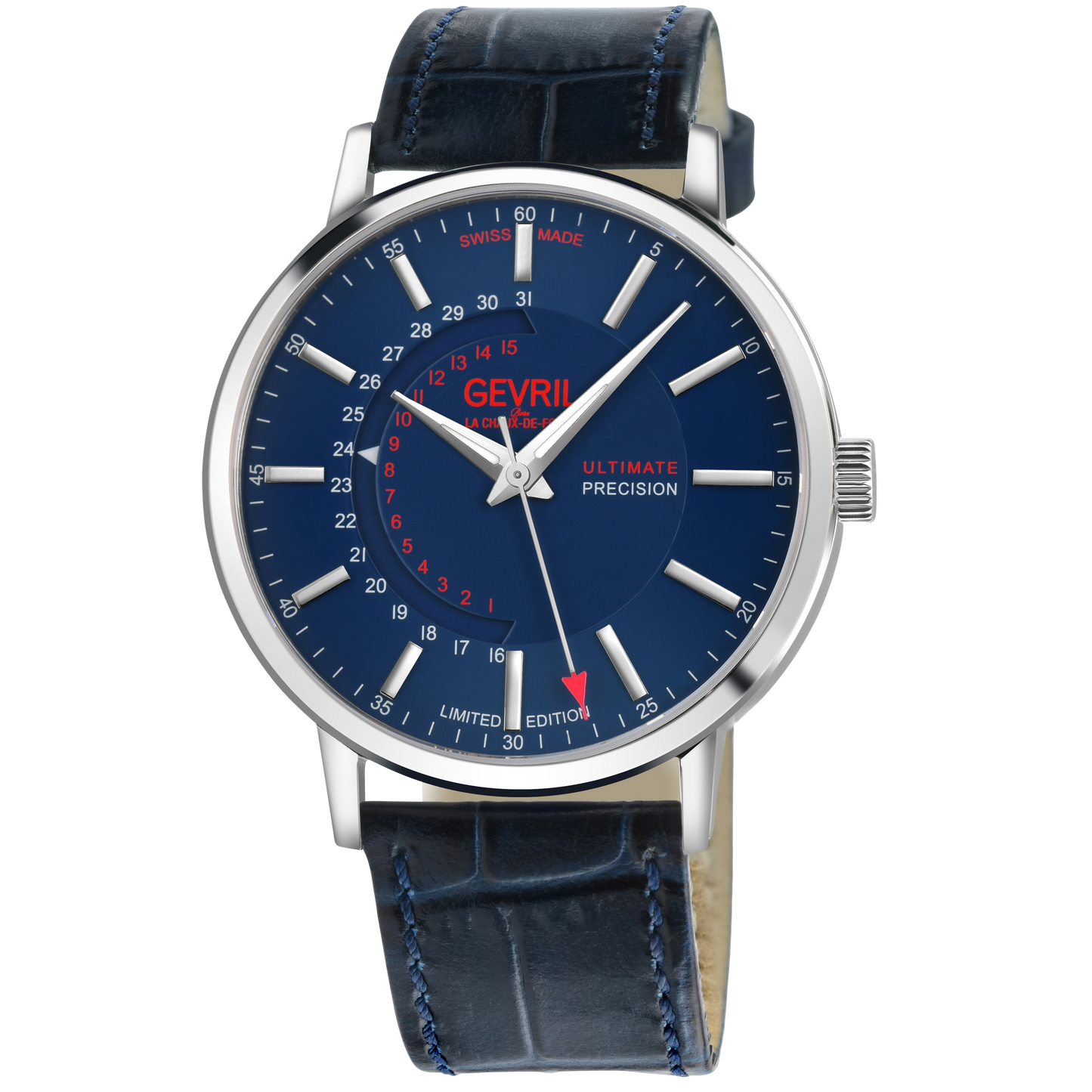 Gevril-Luxury-Swiss-Watches-Gevril Guggenheim Ultra Thin 3.6mm Automatic-