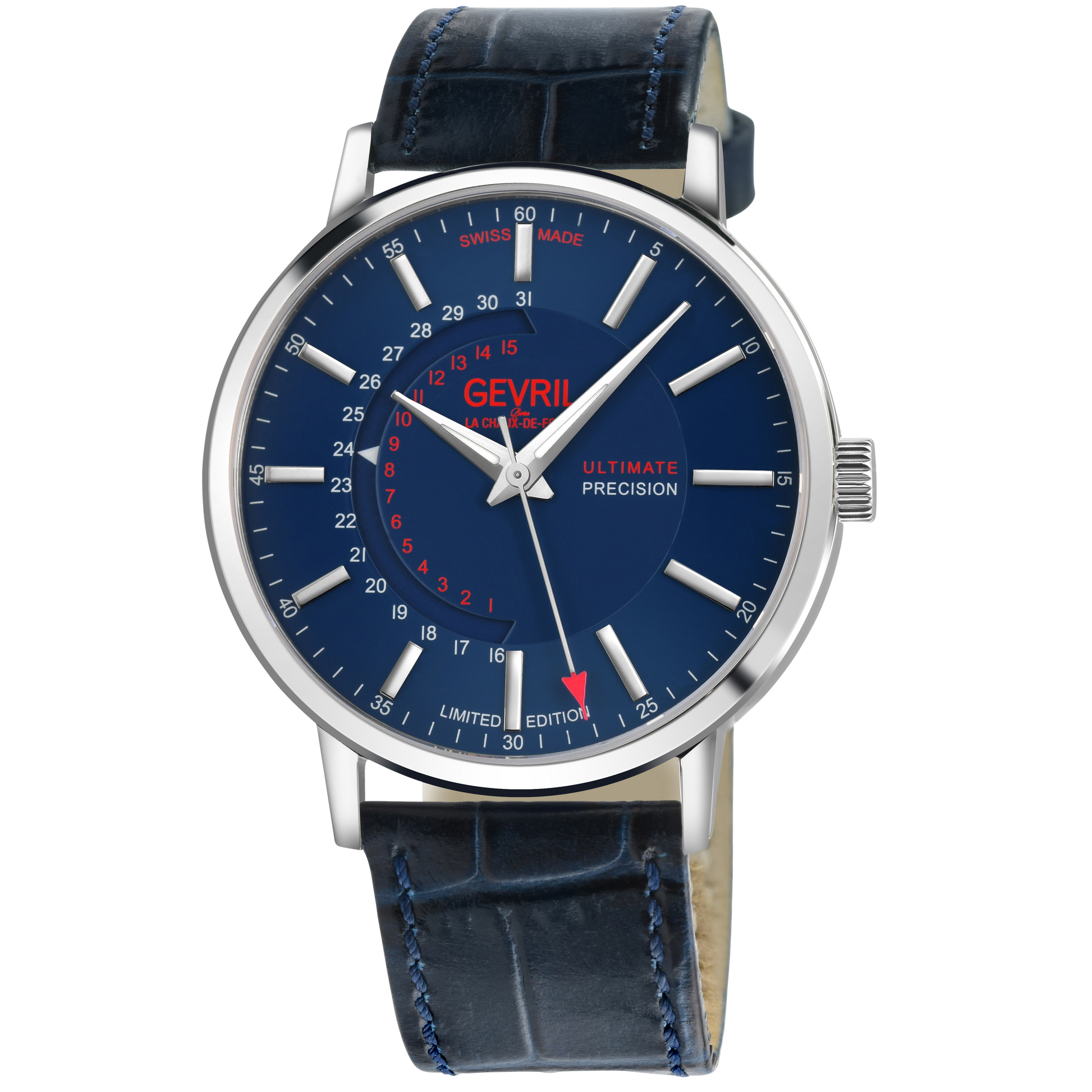 Gevril-Luxury-Swiss-Watches-Gevril Guggenheim Ultra Thin 3.6mm Automatic-