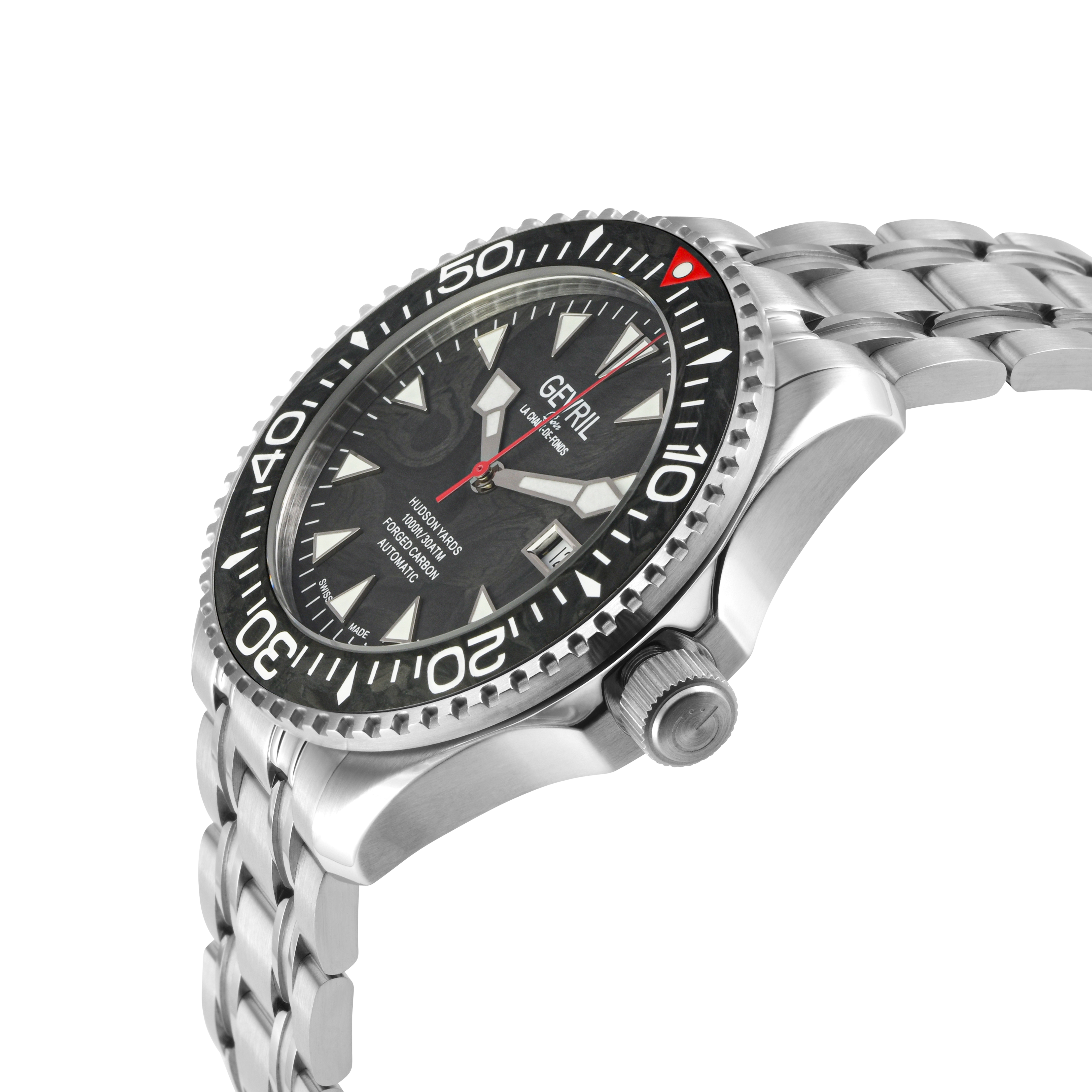 Gevril Hudson Yards - Diver - Forged Carbon Fiber Dial