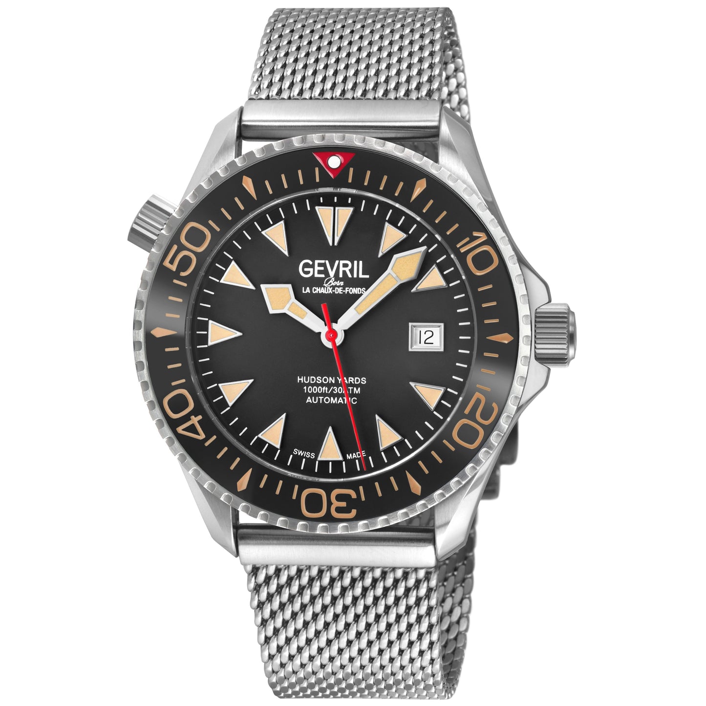 Gevril-Luxury-Swiss-Watches-Gevril Hudson Yards Old Radium Dial - Diver-48840B