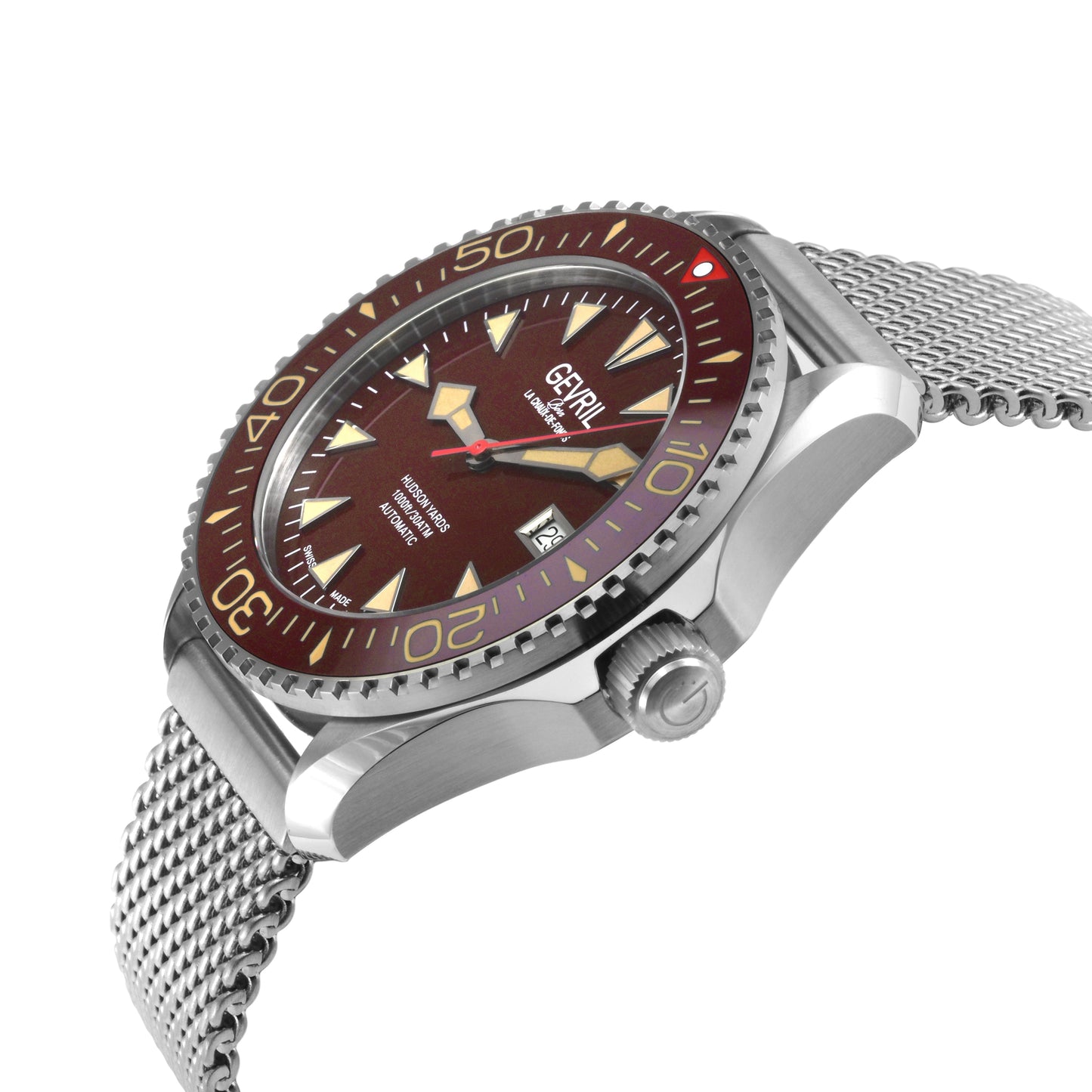 Gevril-Luxury-Swiss-Watches-Gevril Hudson Yards Old Radium Dial - Diver-48848B