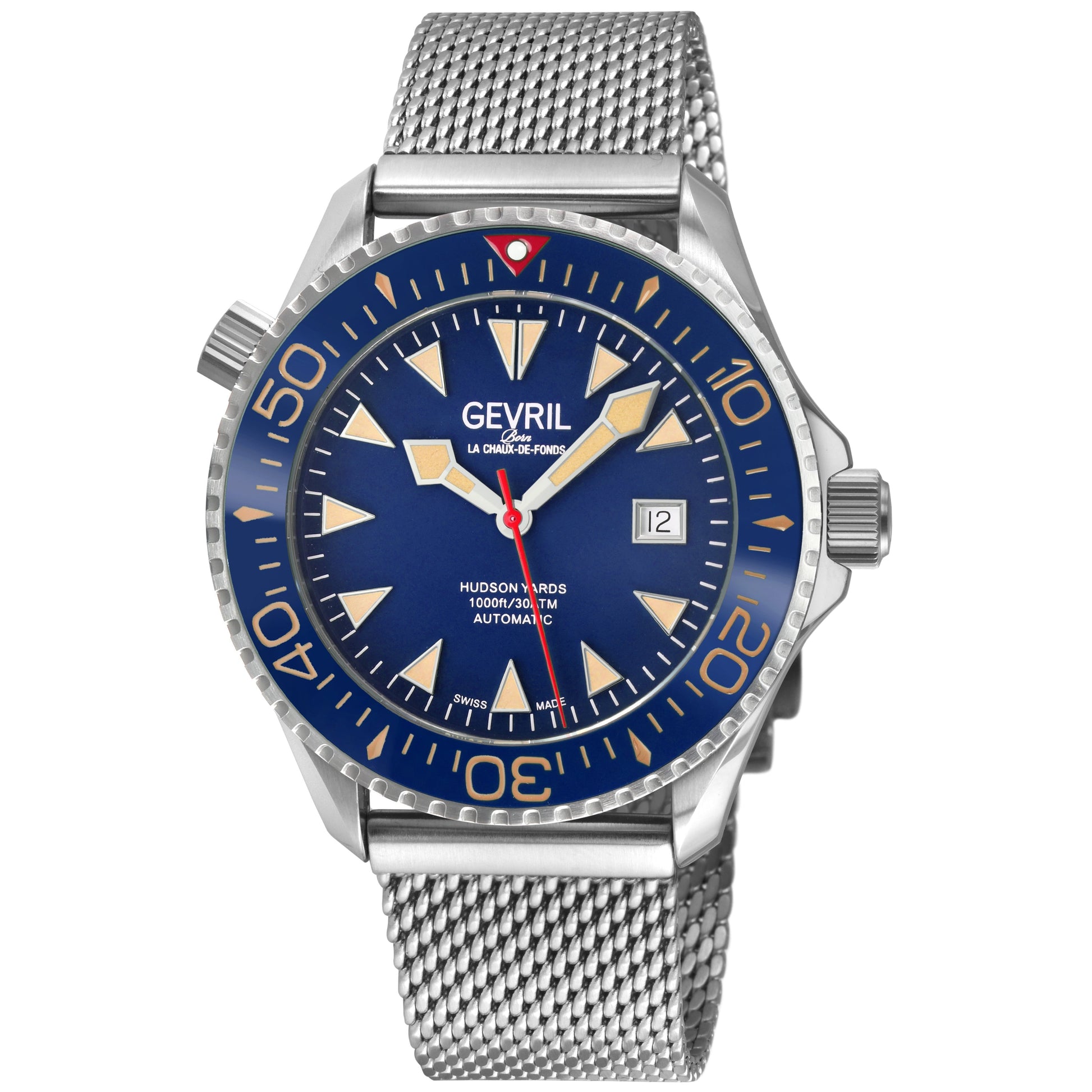 Gevril-Luxury-Swiss-Watches-Gevril Hudson Yards Old Radium Dial - Diver-