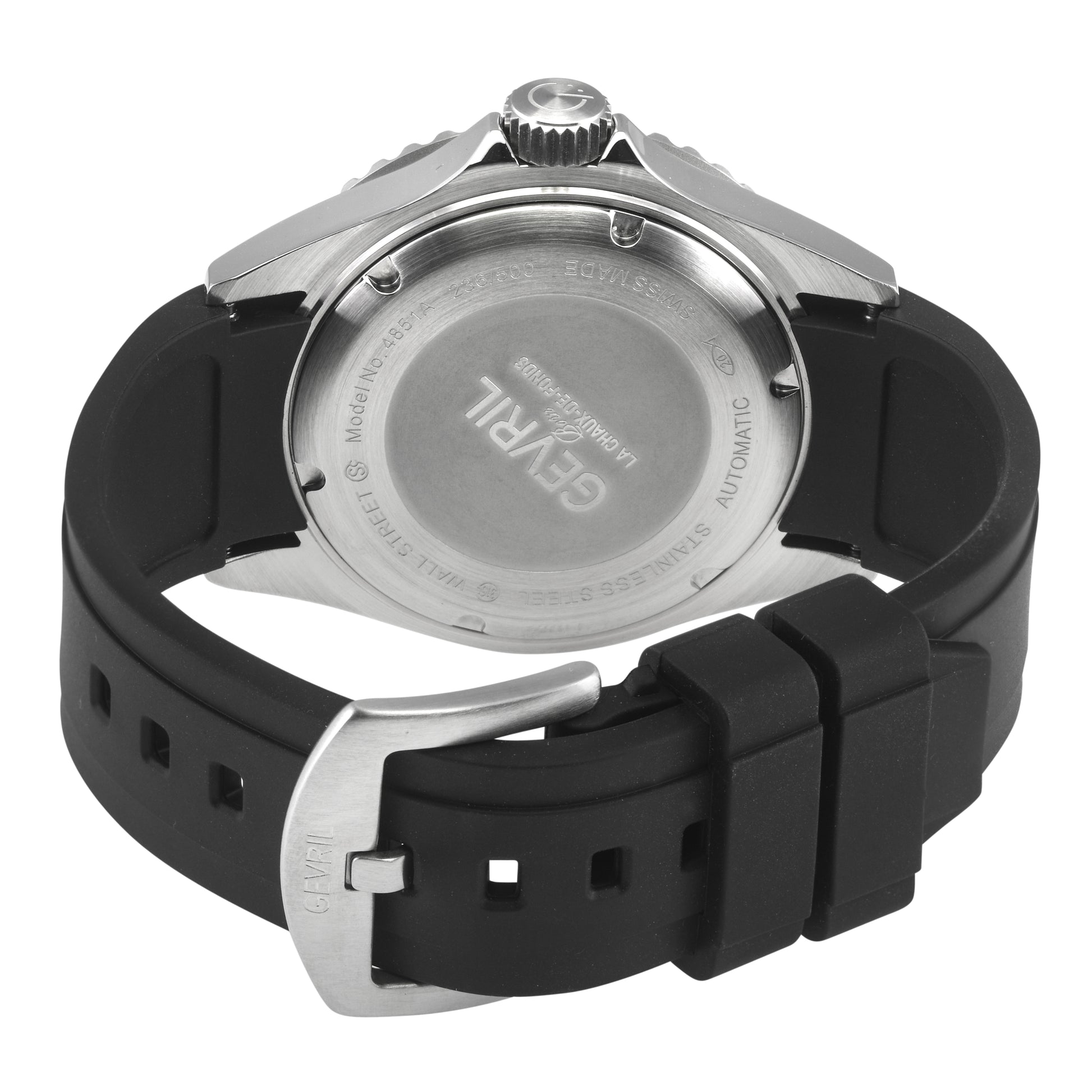 Gevril-Luxury-Swiss-Watches-Gevril Wall Street - Ceramic Bezel-