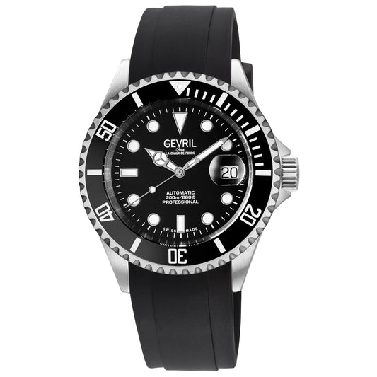 Gevril-Luxury-Swiss-Watches-Gevril Wall Street - Ceramic Bezel-