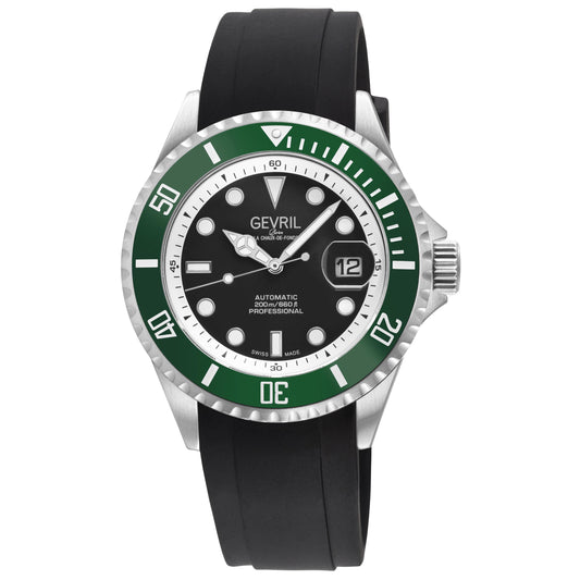 Gevril-Luxury-Swiss-Watches-Gevril Wall Street - Ceramic Bezel-