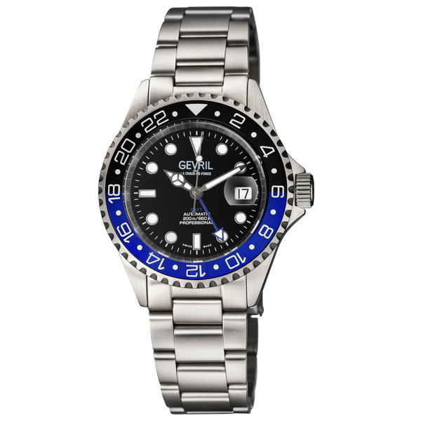Gevril Wall Street - GMT Ceramic Bezel