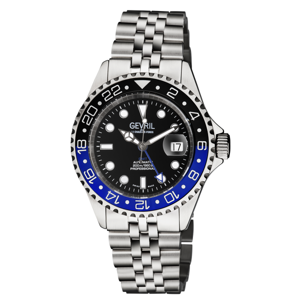 Gevril Wall Street - GMT Ceramic Bezel