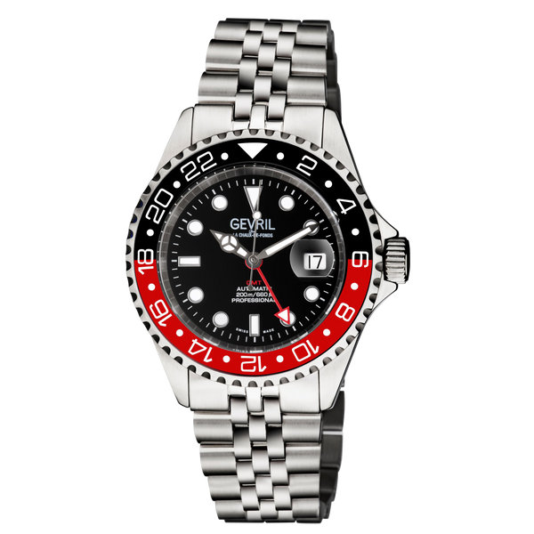 Gevril Wall Street - GMT Ceramic Bezel