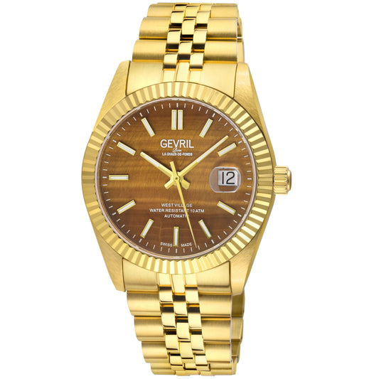 Gevril-Luxury-Swiss-Watches-Gevril West Village Stone dial Edition-