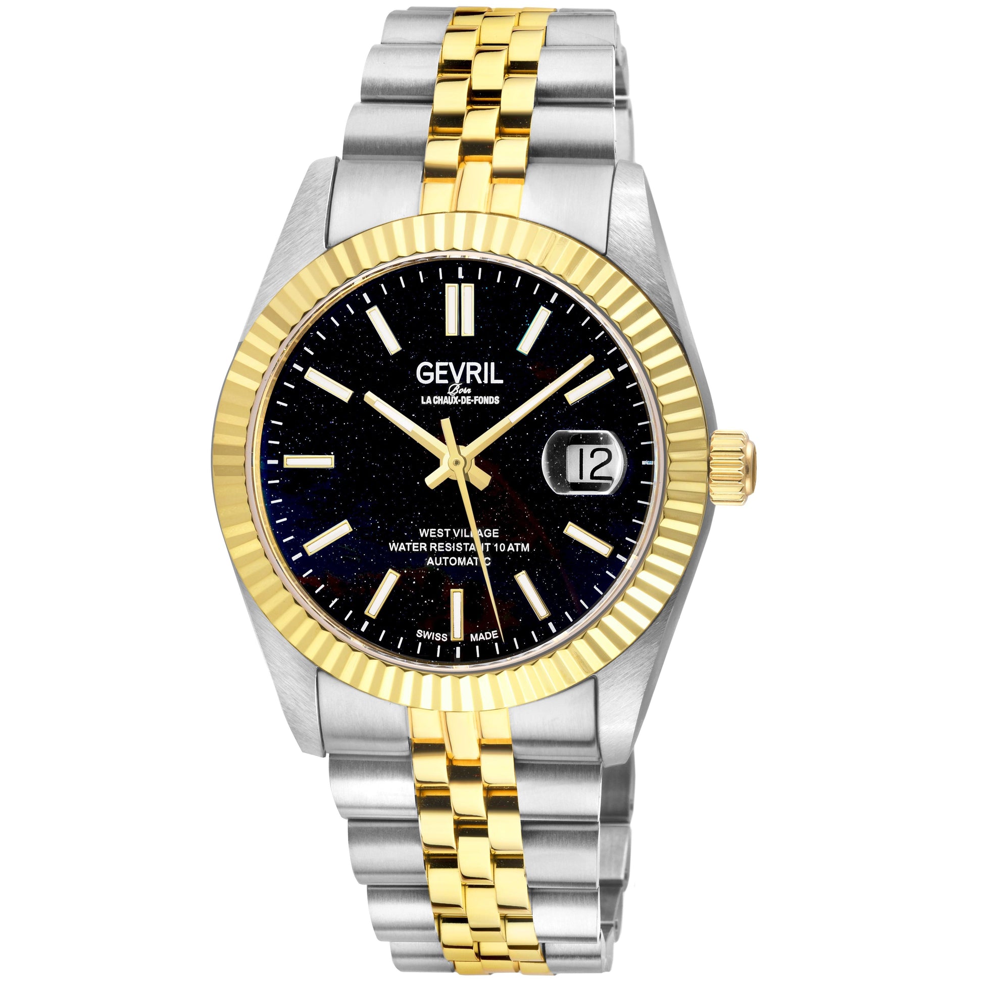 Gevril-Luxury-Swiss-Watches-Gevril West Village Stone dial Edition-