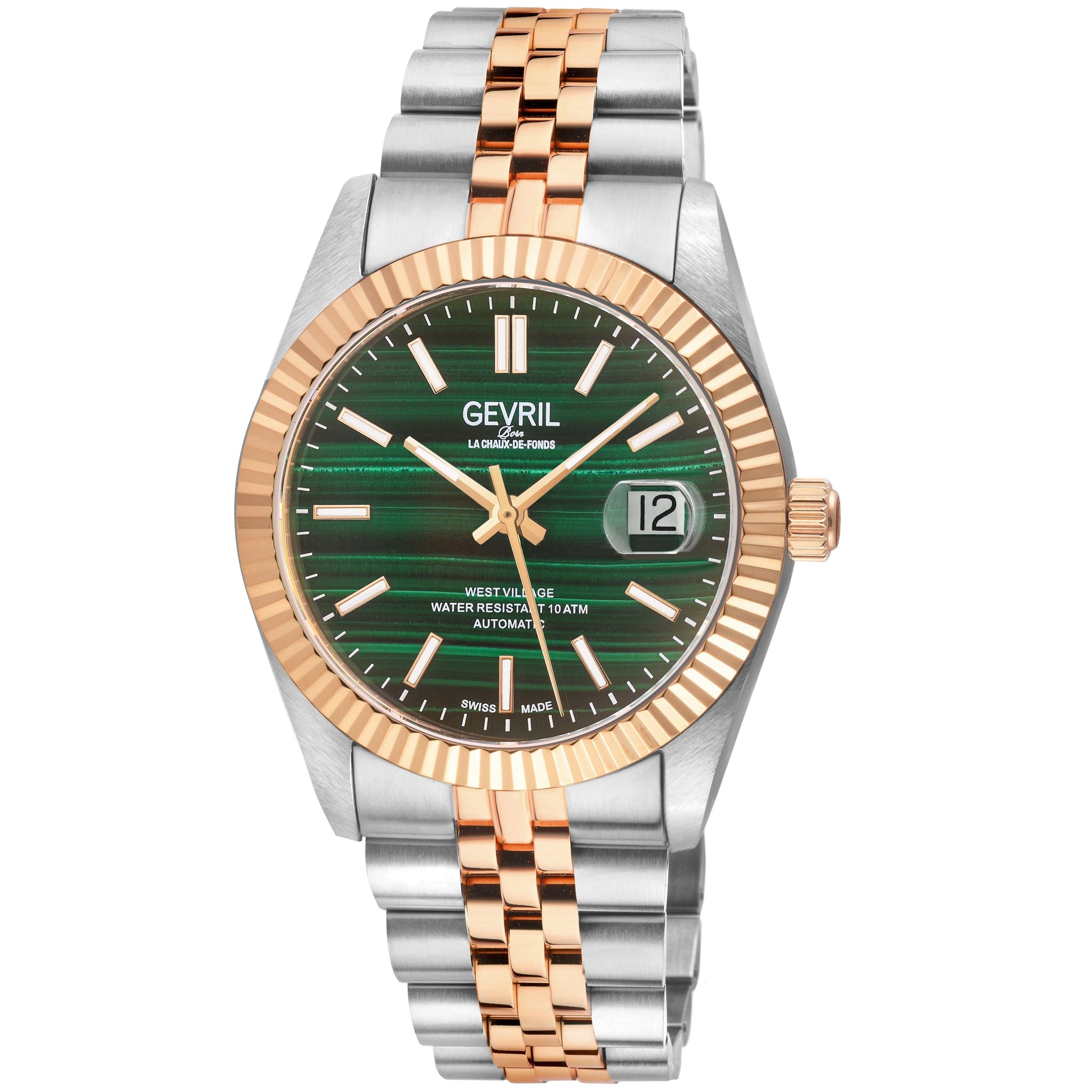 Gevril-Luxury-Swiss-Watches-Gevril West Village Stone dial Edition-