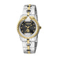 Gevril-Luxury-Swiss-Watches-Roberto Cavalli by Franck Muller Women's Black Dial Two Tone Silver & Gold Quartz Watch-
