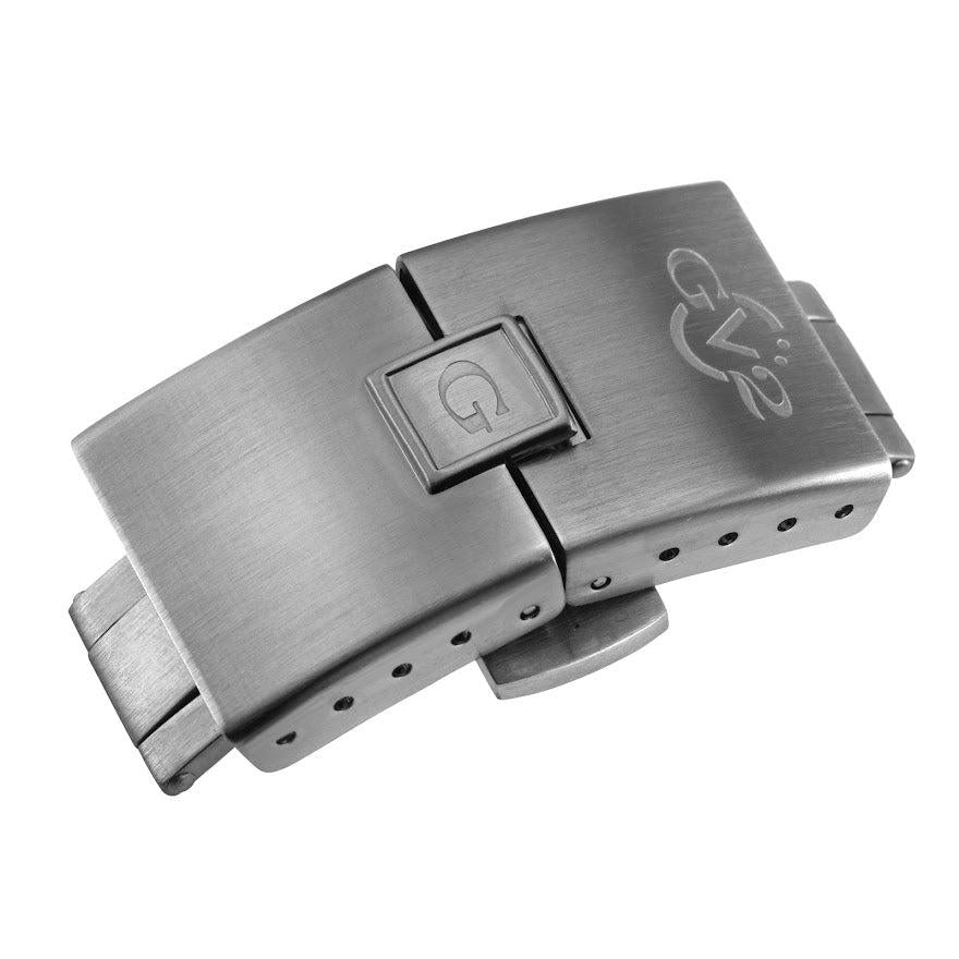 Gevril-Luxury-Swiss-Watches-GV2 18mm Brushed Stainless Steel Deployment Clasp-GV218.2.4.1