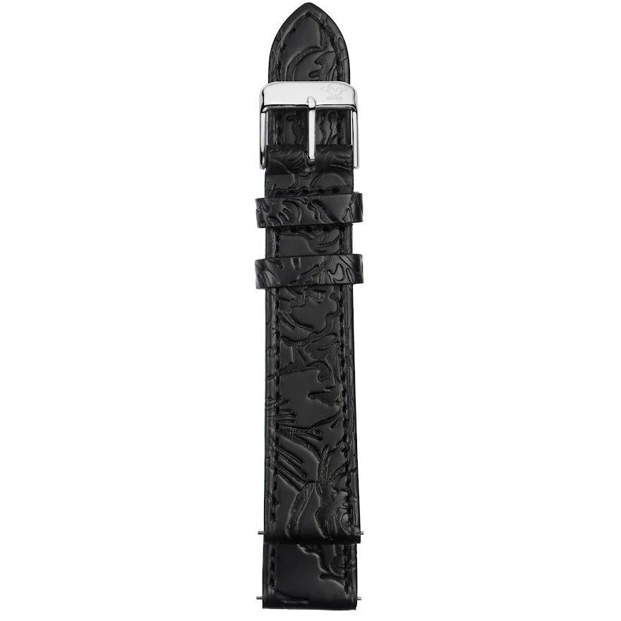 Gevril-Luxury-Swiss-Watches-GV2 18mm Floral Embossed Leather Strap-GV218.07.20.4