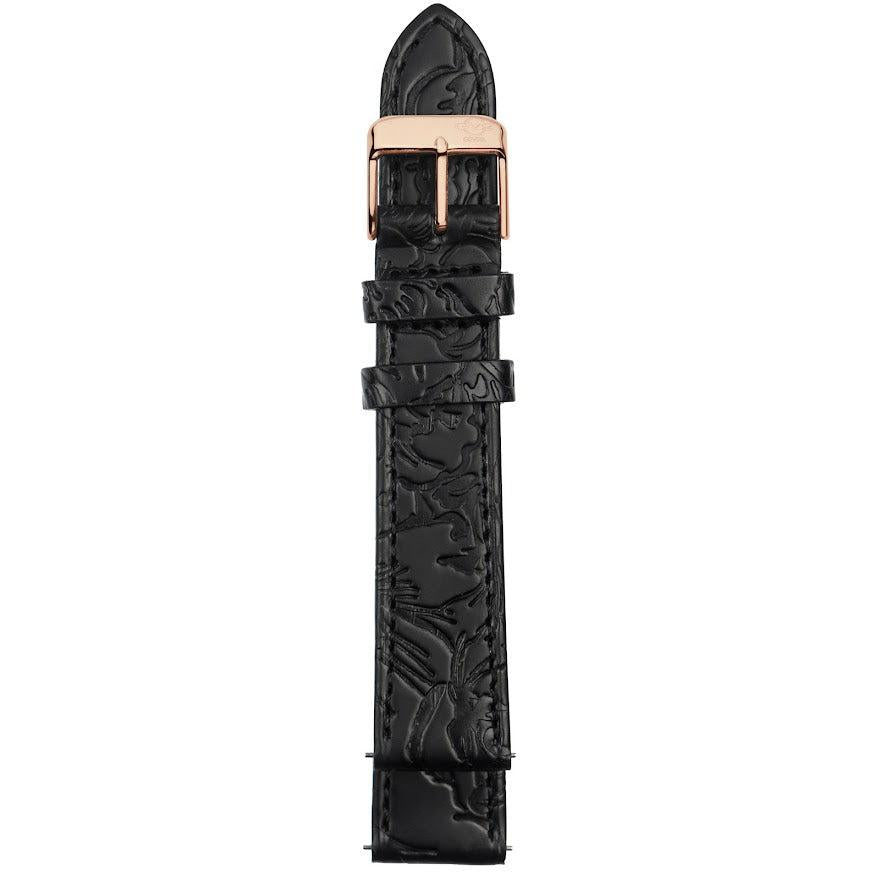 Gevril-Luxury-Swiss-Watches-GV2 18mm Floral Embossed Leather Strap-GV218.07.20.8