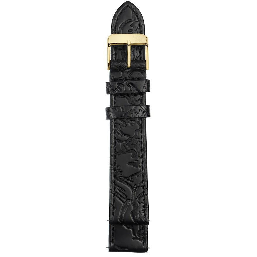 Gevril-Luxury-Swiss-Watches-GV2 18mm Floral Embossed Leather Strap-GV218.07.20.9