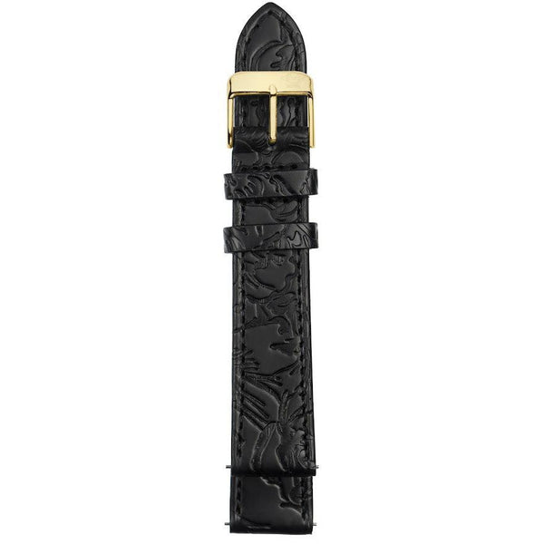 GV2 18mm Floral Embossed Leather Strap