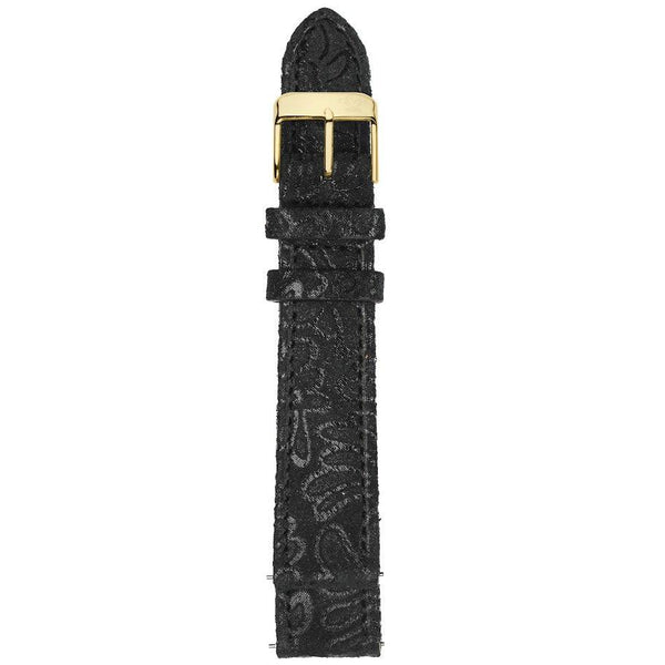 GV2 18mm Floral Embossed Suede Leather Strap