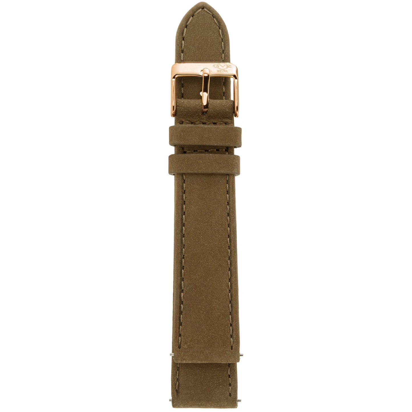 Gevril-Luxury-Swiss-Watches-GV2 18mm Quick Release Handmade Italian Suede Leather Strap with Buckle-GV218.19.12.8