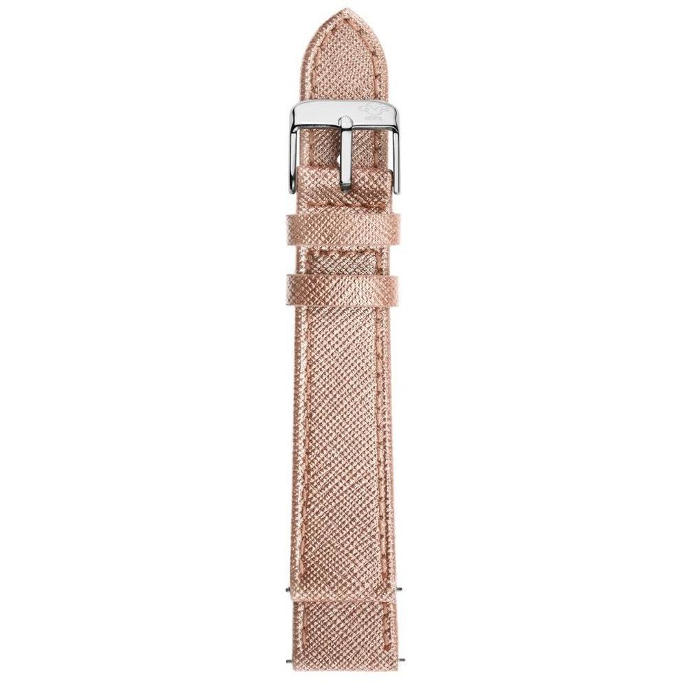 Gevril-Luxury-Swiss-Watches-GV2 18mm Quick Release Handmade Metallic Saffiano Leather Strap with Tang Buckle-GV218.32.01.4