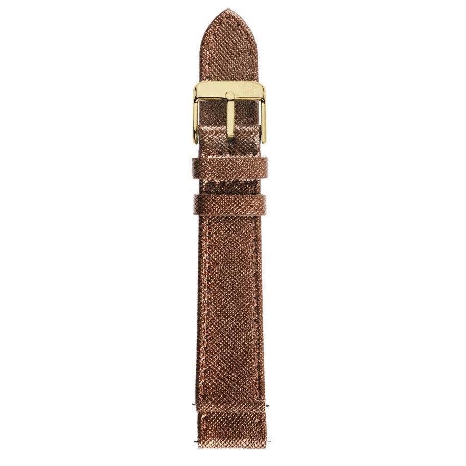Gevril-Luxury-Swiss-Watches-GV2 18mm Quick Release Handmade Metallic Saffiano Leather Strap with Tang Buckle-GV218.38.01.9