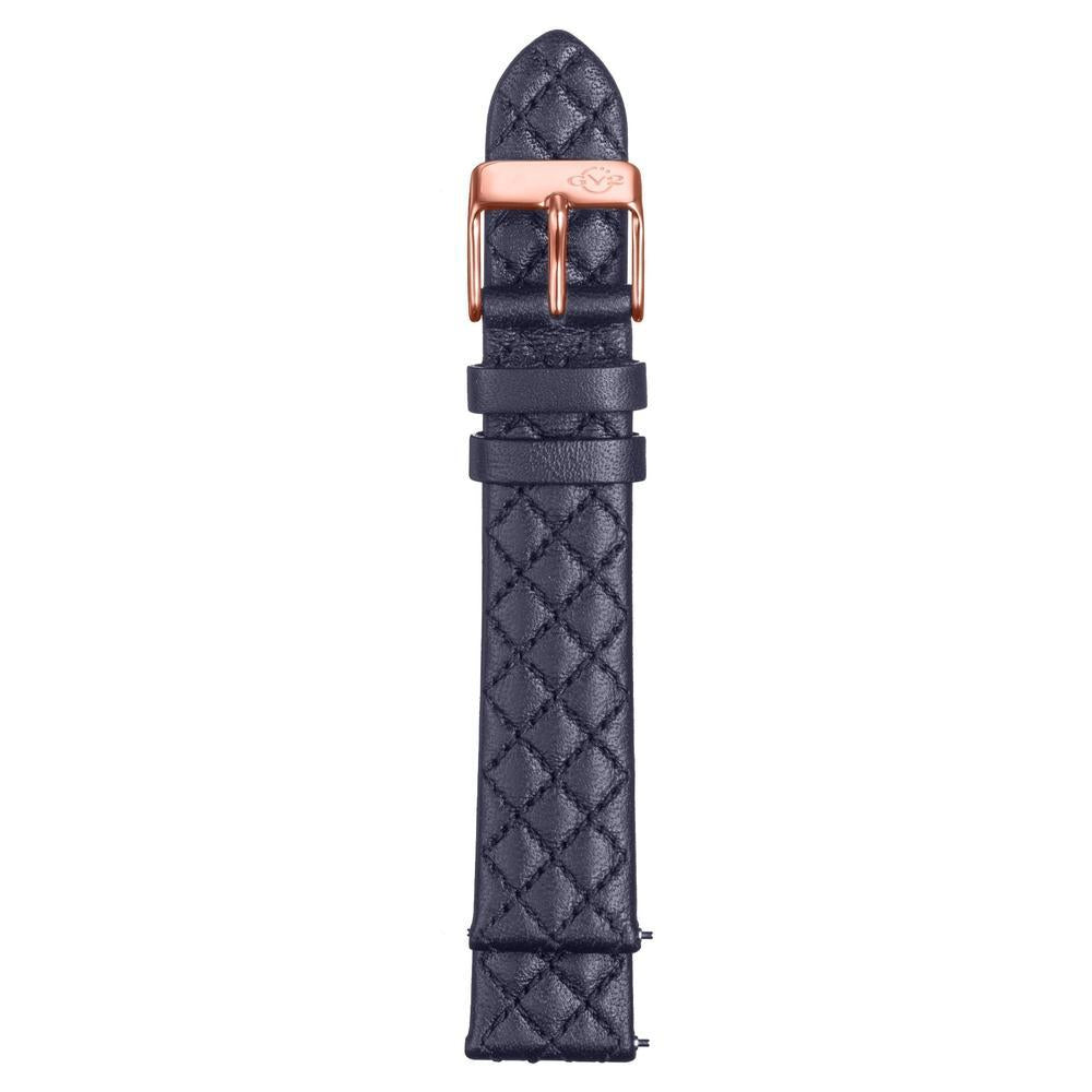 Gevril-Luxury-Swiss-Watches-GV2 18mm Quick Release Handmade Quilted Strap with Tang Buckle-GV218.14.06.8