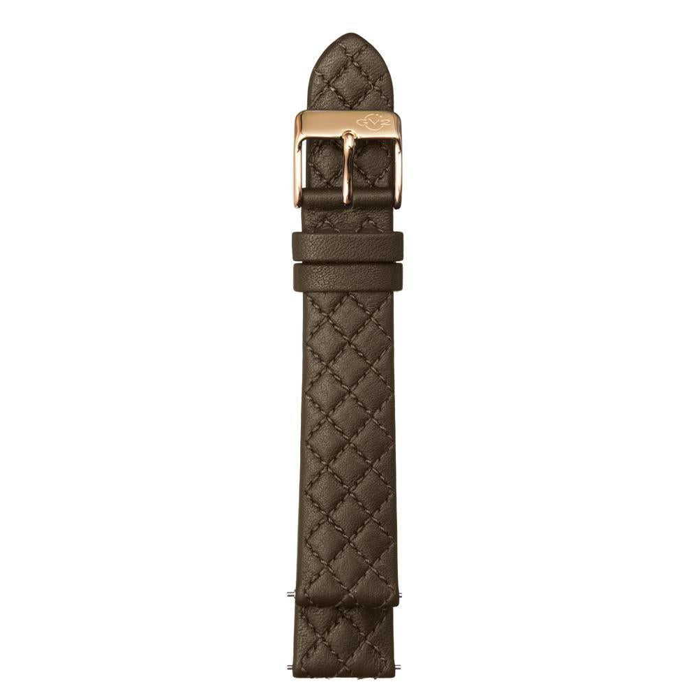 Gevril-Luxury-Swiss-Watches-GV2 18mm Quick Release Handmade Quilted Strap with Tang Buckle-GV218.24.06.8