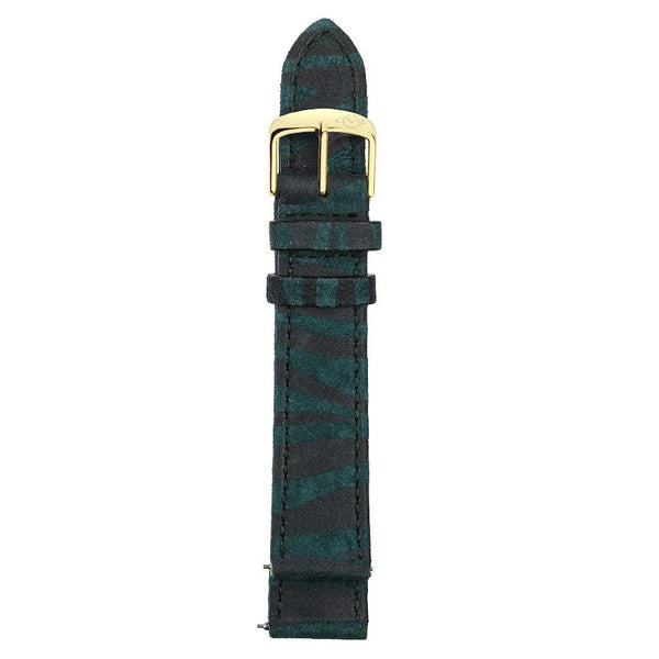 GV2 18mm Zebra Suede Leather Strap