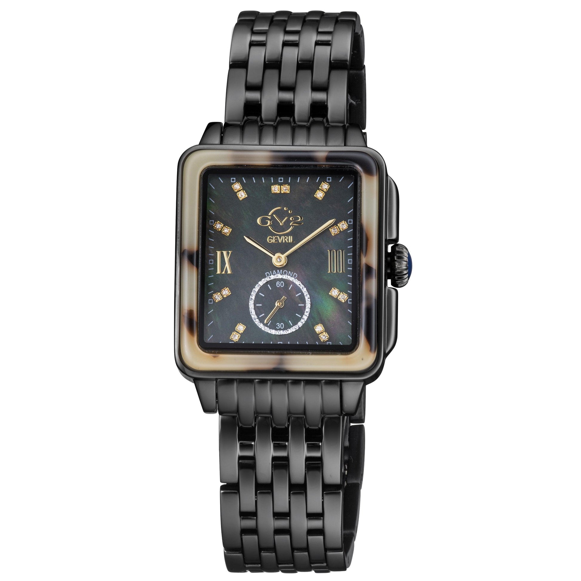 Gevril-Luxury-Swiss-Watches-GV2 Bari Tortoise Diamond-9243B