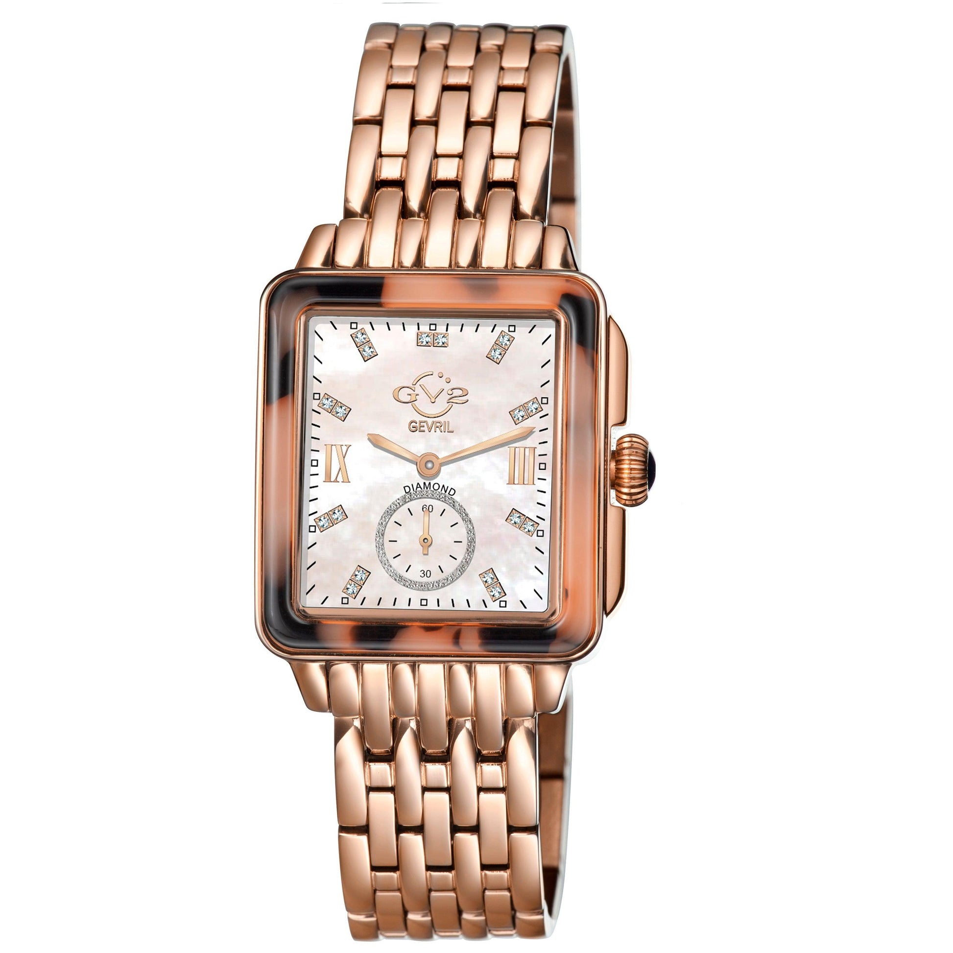 Gevril-Luxury-Swiss-Watches-GV2 Bari Tortoise Diamond-9245B
