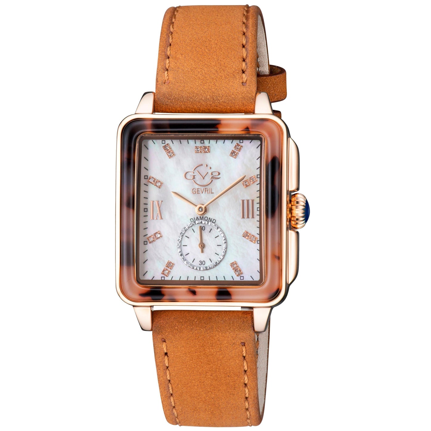 Gevril-Luxury-Swiss-Watches-GV2 Bari Tortoise Diamond-