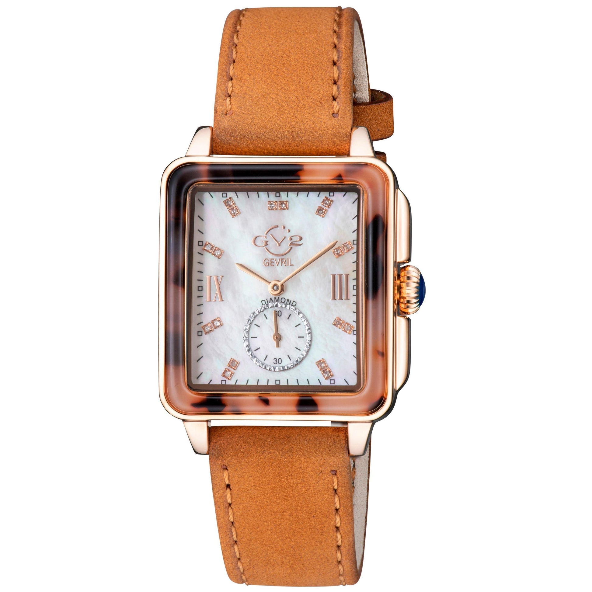Gevril-Luxury-Swiss-Watches-GV2 Bari Tortoise Diamond-
