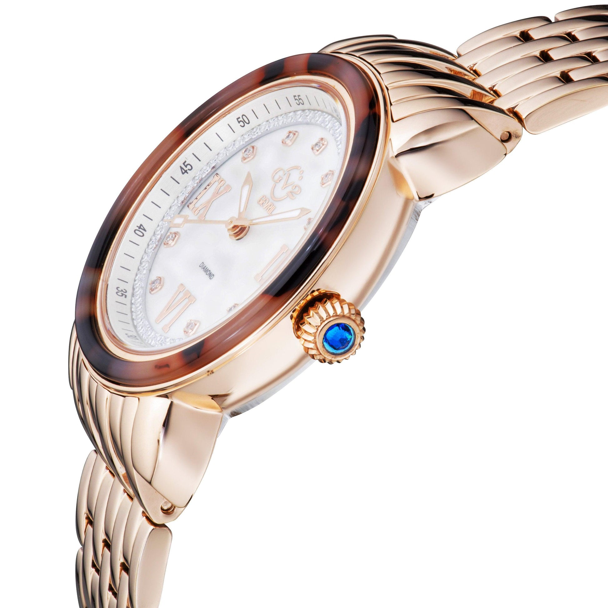 Gevril-Luxury-Swiss-Watches-GV2 Marsala Tortoise Diamond-9853B