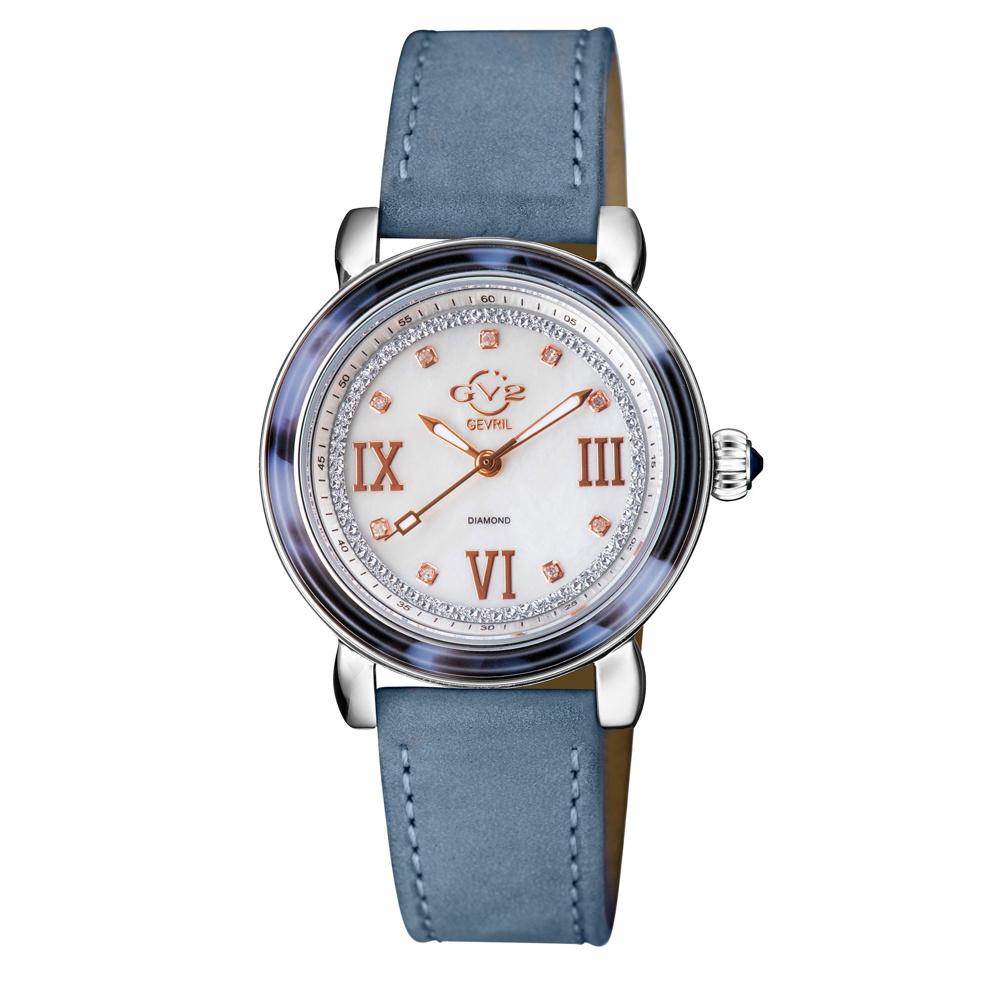 Gevril-Luxury-Swiss-Watches-GV2 Marsala Tortoise Diamond-