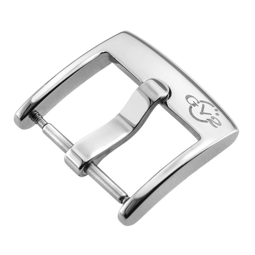 Gevril-Luxury-Swiss-Watches-GV2 Montreux 20mm Polished Stainless Steel Tang Buckle-GV220.1.4.5
