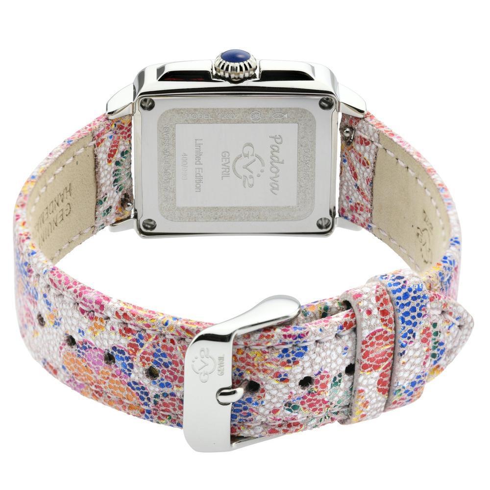 Gevril-Luxury-Swiss-Watches-GV2 Padova Diamond - Floral Strap-