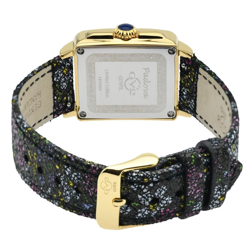 Gevril-Luxury-Swiss-Watches-GV2 Padova Diamond - Floral Strap-