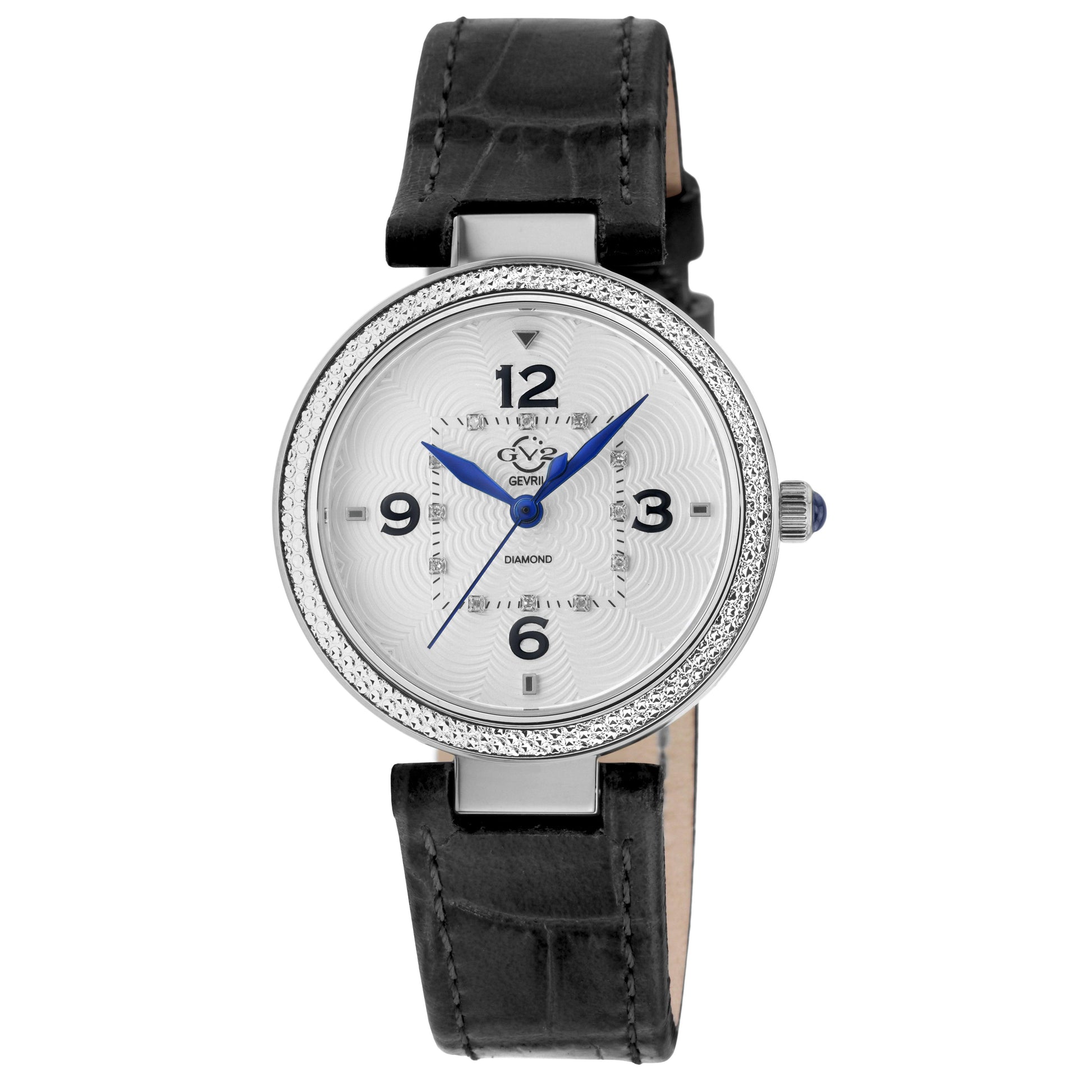 Gevril-Luxury-Swiss-Watches-GV2 Piemonte Diamond - Leather-