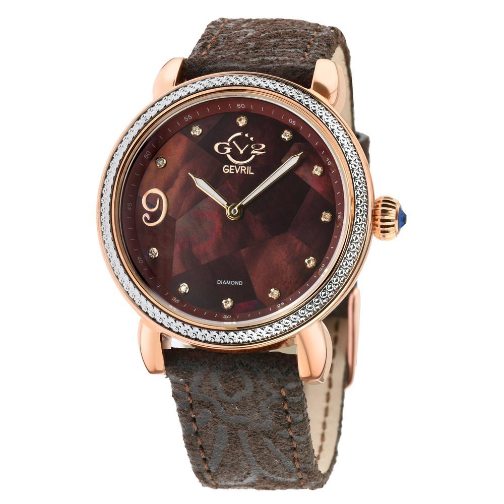 Gevril-Luxury-Swiss-Watches-GV2 Ravenna Diamond - Floral Strap-12604F