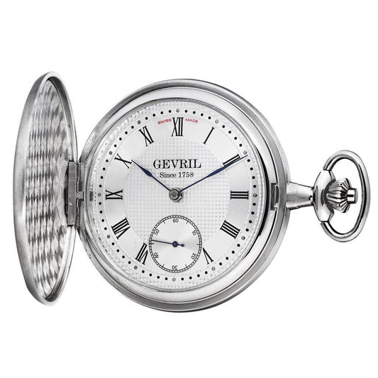 Gevril-Luxury-Swiss-Watches-Gevril "1758 Collection" Mechanical Hand Wind Swiss Pocket Watch-