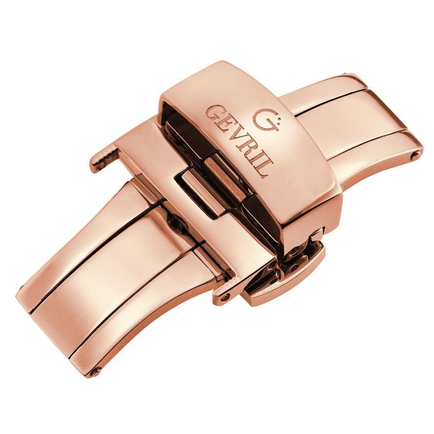 Gevril-Luxury-Swiss-Watches-Gevril 18mm Polished Stainless Steel Deployment Buckle Clasp With Push Button-GEV18.1.8.4