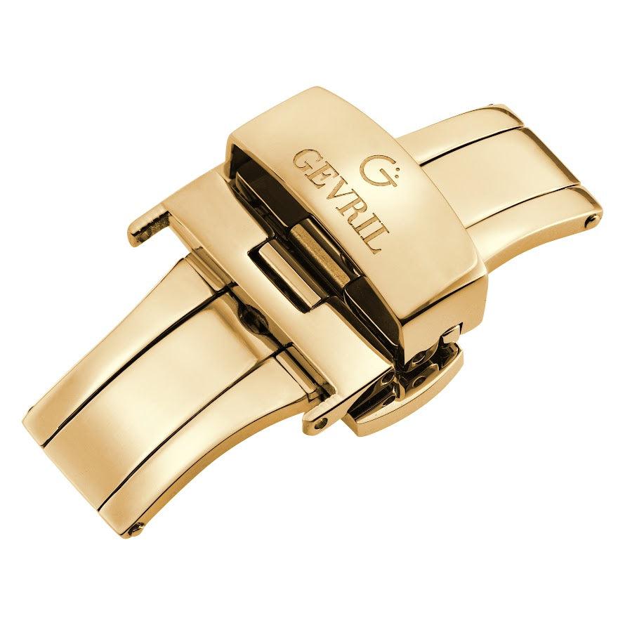 Gevril-Luxury-Swiss-Watches-Gevril 18mm Polished Stainless Steel Deployment Buckle Clasp With Push Button-GEV18.1.9.4