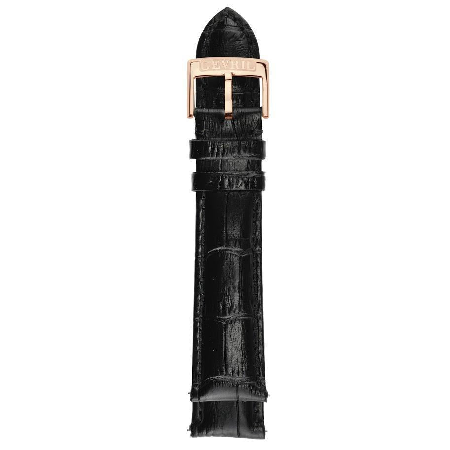 Gevril-Luxury-Swiss-Watches-Gevril 20mm Alligator Pattern Leather Strap-GEV20.07.02.8