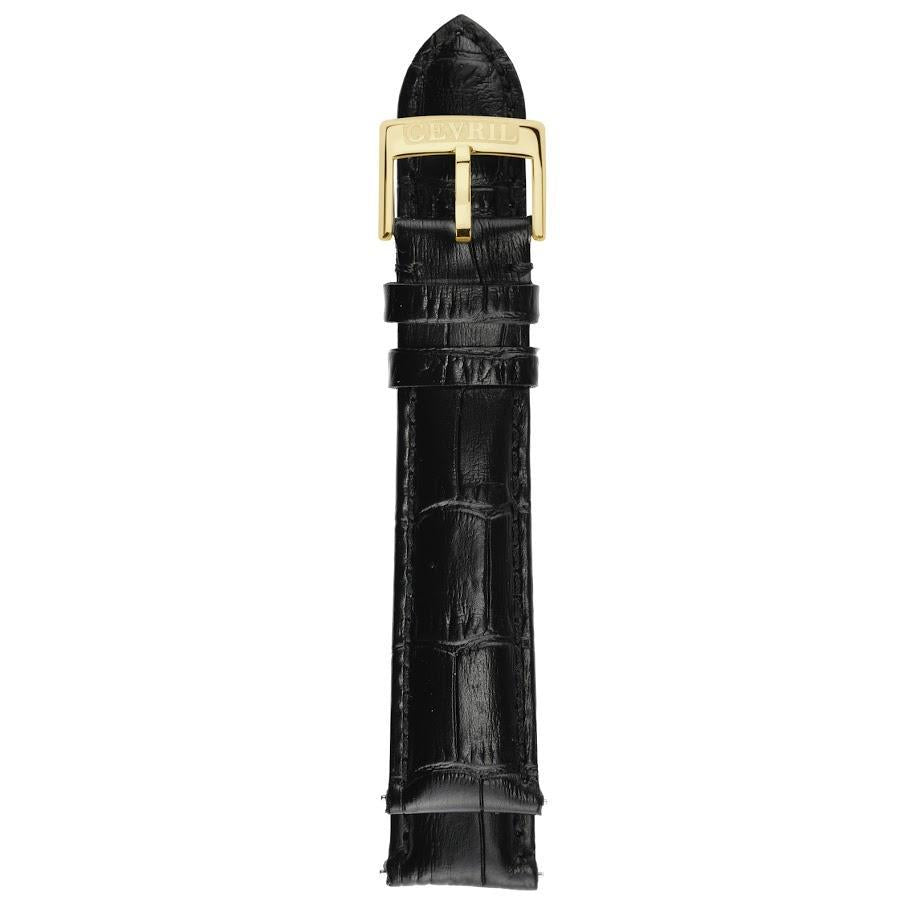 Gevril-Luxury-Swiss-Watches-Gevril 20mm Alligator Pattern Leather Strap-GEV20.07.02.9