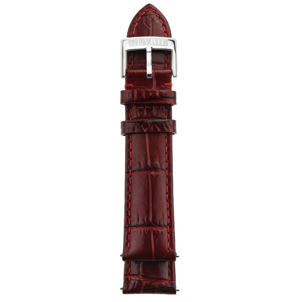 Gevril-Luxury-Swiss-Watches-Gevril 20mm Alligator Pattern Leather Strap-GEV20.18.02.4