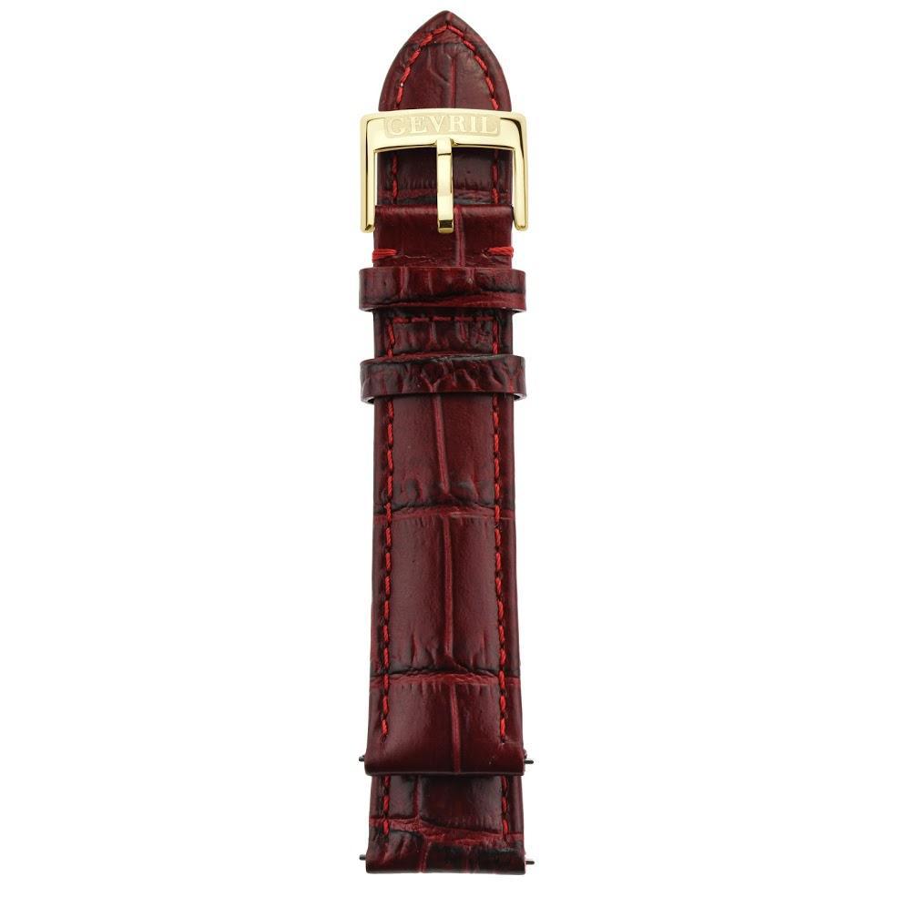 Gevril-Luxury-Swiss-Watches-Gevril 20mm Alligator Pattern Leather Strap-GEV20.18.02.9