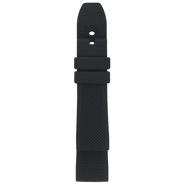 Gevril 22mm Black Rubber Strap