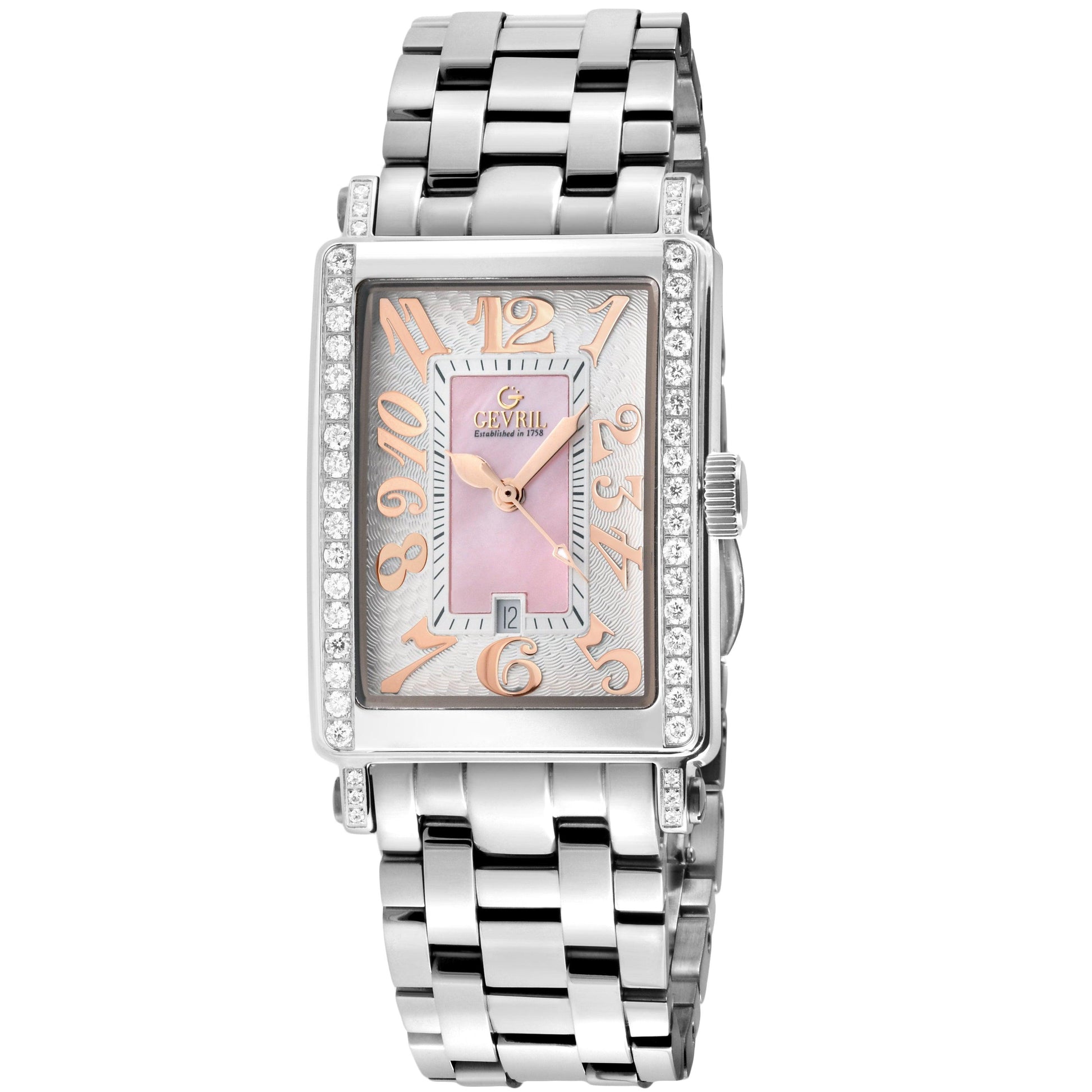 Gevril-Luxury-Swiss-Watches-Gevril Avenue of Americas Mini - Diamond-7245REB
